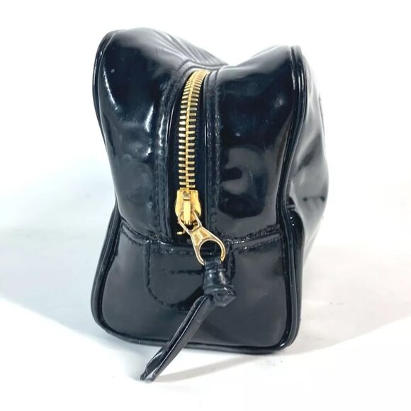 CHANEL Cosmetic porch CC CC Mark Makeup pouch Cosmetics Pouch enamel Black - Picture 2 of 14